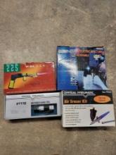 Air punch, eraser kit, impact drill and welder