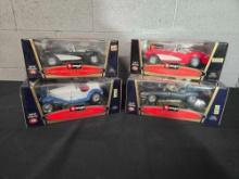 4 Burago Special Collection 1/18 Scale Diecast Cars