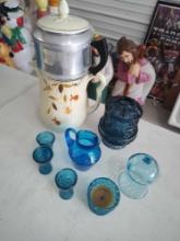 Hall Jewel Tea Coffee Pot & Other Glassware