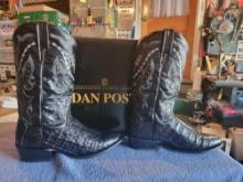 Dan Post Men Black 13 Flank Caiman Cowboy Boots DP2385