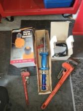Pipe wrenches, body tool, variable speed control