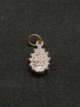 14K Gold and Diamond pendant, .98g