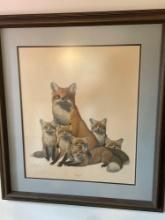 Red Fox Print and Gray Squirrel Print