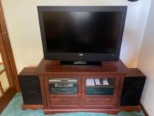 Sanyo 48? TV, Magnavox DVd Player, Panasonic VHS Player, Sears Cassette Tape Player, Sony Am/FM