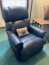 Lazy Boy Rocker Recliner Leather, Gray/Blue Color