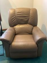 Lazy Boy Rocker Recliner Leather, Tan Color