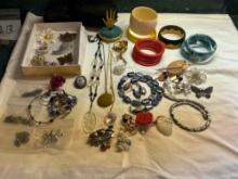 assorted costume jewelry