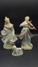 Pair of Lefton Hand Painted Figurines