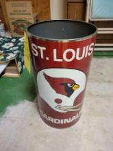 P and K products St Louis Cardinals metal waste can