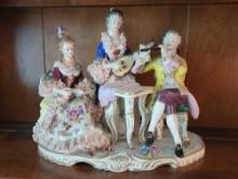 Vintage porcelain group figurine, Dresden style