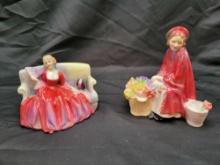 Pair of Royal Doulton figures Sweet and Twenty and Bonnie Lassie