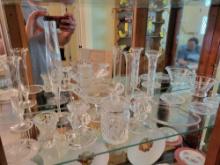 Waterford and quality crystal glassware, stemware, vases
