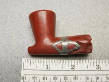 Pipe 2 1/2 in. - Catlinite with inlays