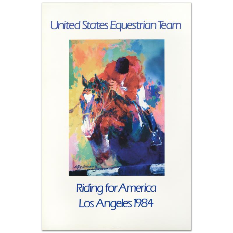 United States Equestrian Team by LeRoy Neiman (1921-2012)