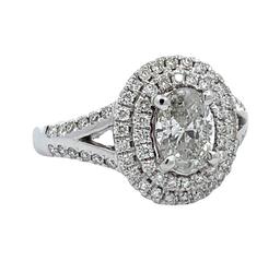 1.57 ctw Diamond Ring - 14K White Gold