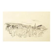 View of Chassange-Montrachet, Burgundy by Ensrud Original