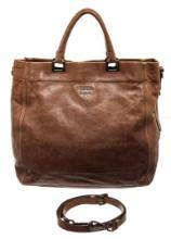 Prada Brown Leather 2 Way Shoulder Bag