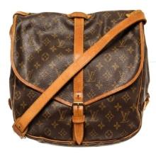 Louis Vuitton Brown Monogram Saumur 35 Shoulder Bag