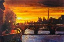 TWILIGHT ON THE SEINE, II by Behrens, Howard