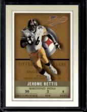 JEROME BETTIS 2002 FLEER AUTHENTIX SECOND ROW GOLD