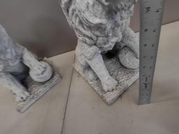 2 Lion Sculptures