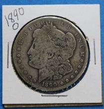 1890-O New Orleans Morgan Silver Dollar Mint Error Rotated Die