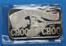Chattanooga Choo Choo One Ounce 999 Fine Silver Bullion Bar