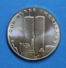 One Troy Oz .999 Fine Silver Bullion Twin Towers September 11, 2001