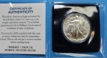 1988 American Silver Eagle Dollar 1oz Fine