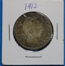 1912 Barber Silver Half Dollar Coin