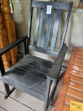 black wood rocking chair antique