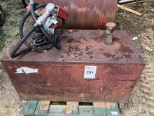 square fuel tank with fuel pump