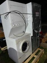 Two sets of washer and dryer stacked