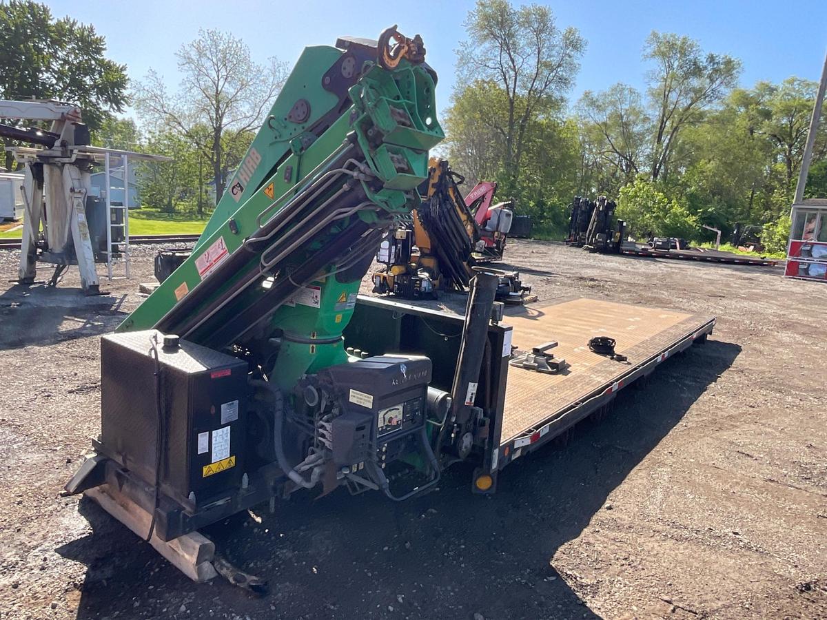 2013 Hiab 288 EP-4 Hipro Knuckle Crane w/ Flatbed