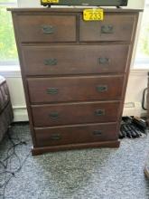 6-DRAWER CHEST OF DRAWERS, 37"W X 20"D X 51"H