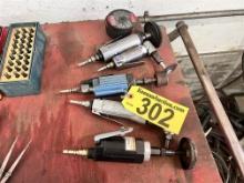 LOT: 5-ASSORTED PNEUMATIC GRINDERS