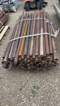 Lot of Assorted 2 3/8" Metal Pipe