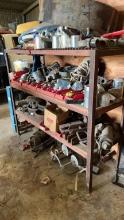 Shelving and Contents of Trailer Parts