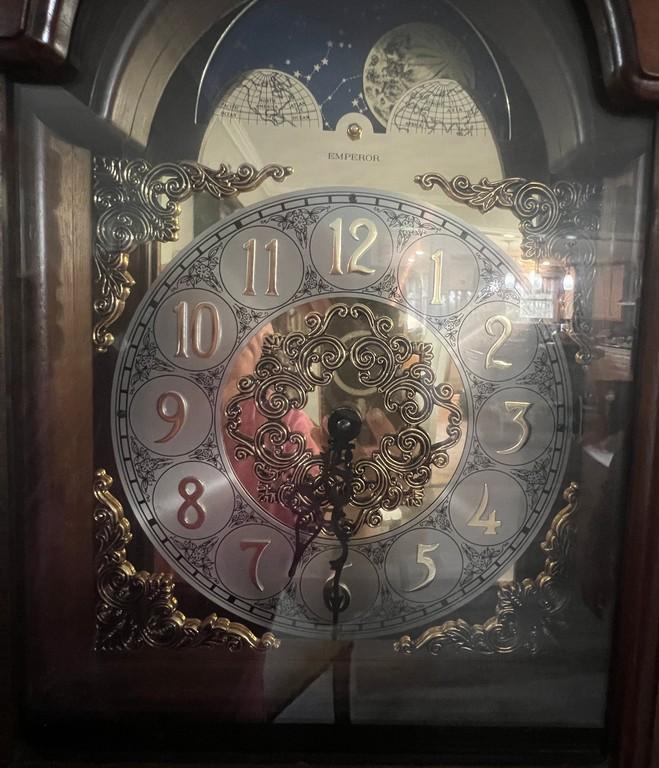 Emperor Grandmothers Mahogany Clock