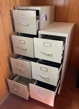 Two Filing Cabinets