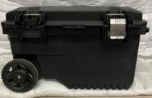 Hardshell Plastic Craftsman Storage Box On Wheels