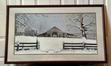 Bob Timberlake Print of Barn in Snow