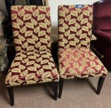 Lot of Upholstered Straight Chairs