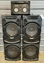 Set Of Edison Professional Speakers And Duel System Player