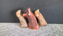 3 Wood Smith & Wesson Pistol Grips