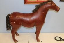 CARVED WOODEN TOY HORSE