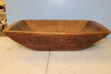 EARLY OBLONG TRENCHER CHOPPING BOWL