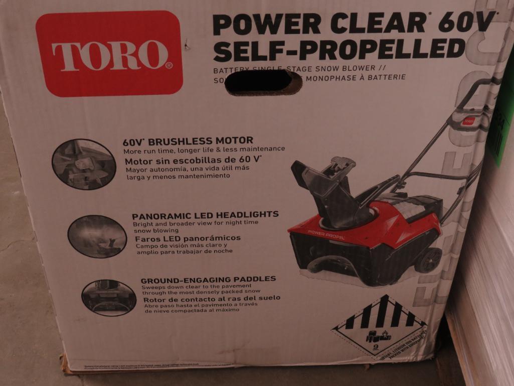 Toro 60v Cordless Self Propelled Snow Blower