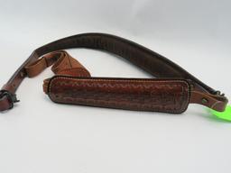 (2) Padded Tooled Leather Slings