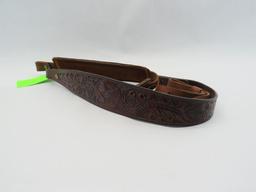 (2) Padded Tooled Leather Slings